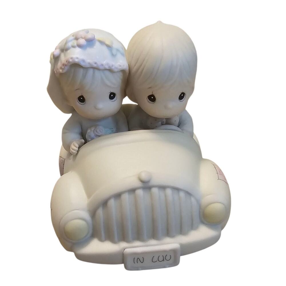 Precious Moments Figurine "Wishing You Roads of Happiness" 1988 Porcelain Bisque